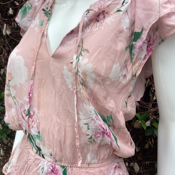 💋Yumi Kim Joy Ride Blush Betty Ruffle Mini Dress - Picture 8 of 10